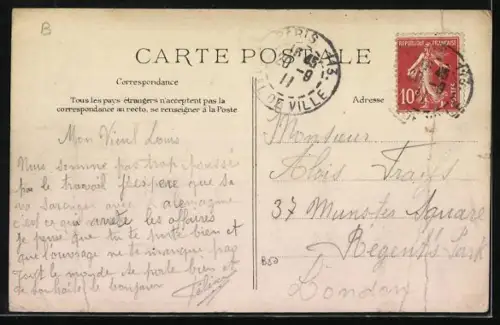 AK Villeneuve-Saint-Georges, La Place de la Gare, Janvier 1910