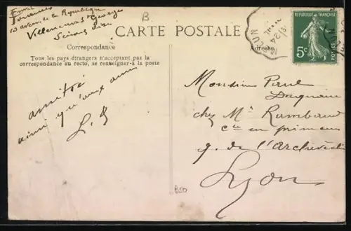 AK Villeneuve-Saint-Georges, La Route de Cornes inondée