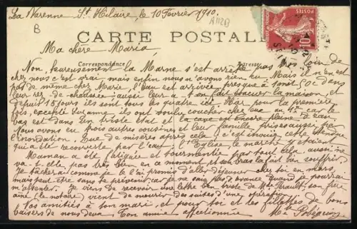 AK Lavarenne, Inondations de janvier 1910 - Passarelle Rue du Bac, Hochwasser