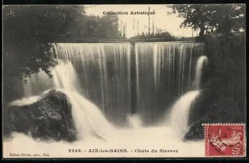 AK Aix-les-Bains, Chute de Sierroz