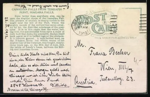 AK Canadian Falls from Terrapin Point, Niagara Falls, Wasserfall