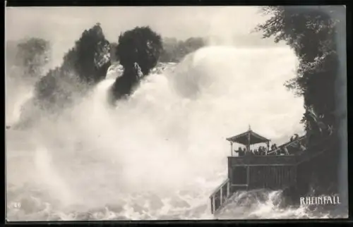 AK Rheinfall, Mit Plattform für Zuschauer