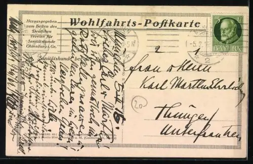 AK Sanitätshunde ruhen auf einer Wiese im Winter