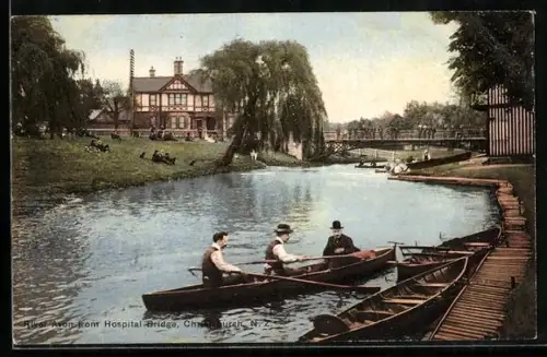 AK Christchurch, River Avon from Hospital Bridge