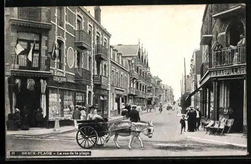 AK Berck-Plage, La rue de la plage mit Eden-Casino