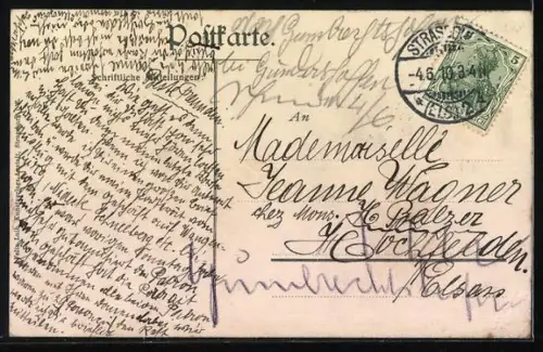 AK Wangenburg /Vogesen, Teilansicht des Ortes mit Kirche