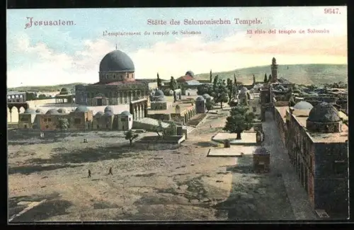 AK Jerusalem, Stätte des Salomonschen Tempels