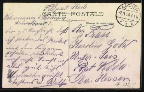 Künstler-AK Infanterie, La relève de la garde