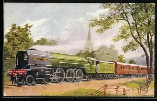Künstler-AK Cock O` the North - L.N.E. Railway, englische Eisenbahn