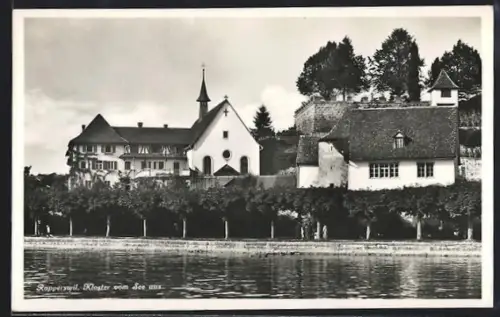 AK Rapperswil, Kloster vom See aus