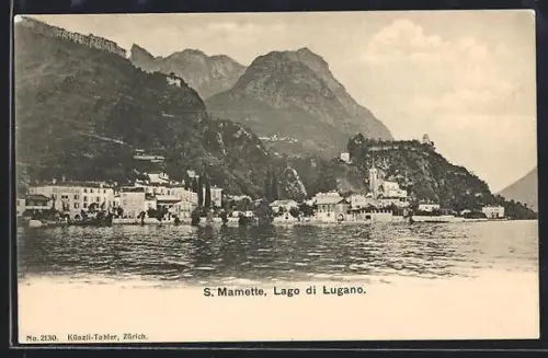 AK San Mamette /Lago di Lugano, Panorama