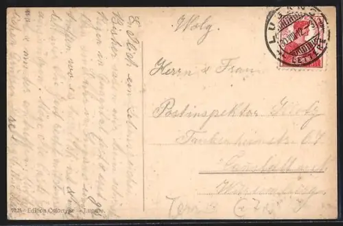 AK Lugano /Lago di Lugano, Stazione della Funicolare S. Margherita-Belvedere-Lanzo