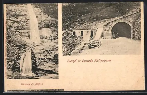 AK Brig /VS, Tunnel et Cascade Kaltewasser, Cascade de Paglino