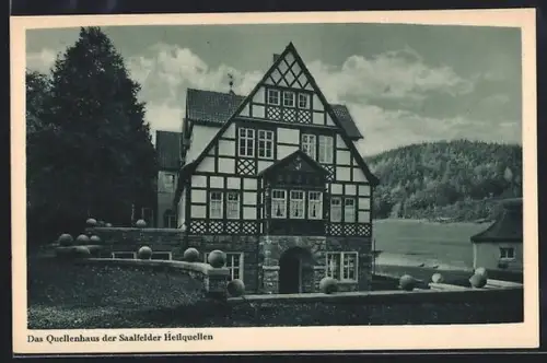 AK Saalfeld / Saale, Quellenhaus der Saalfelder Heilquellen