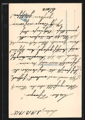 Grusskarten-AK Berlin, Reichstagsgebäude mit Bismarckdenkmal, Soldaten mit Flagge