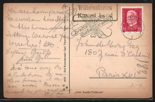 AK Wilhelmshausen, Waldgasthaus Iserberg im Hochwald am Bahnhof