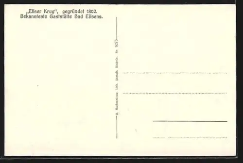 AK Bad Eilsen, Eilsen Krug, Hotel Rinne