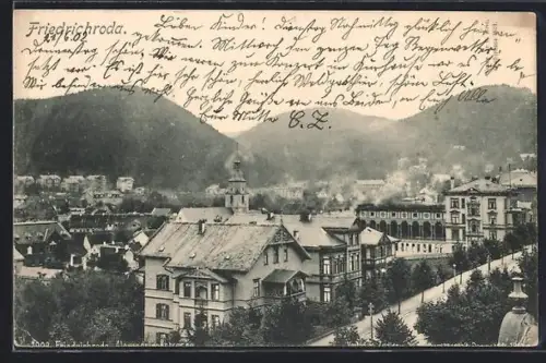 AK Friedrichroda, Allee und Kurhaus