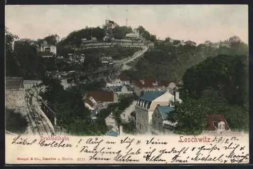 AK Dresden-Loschwitz, Drahtseilbahn