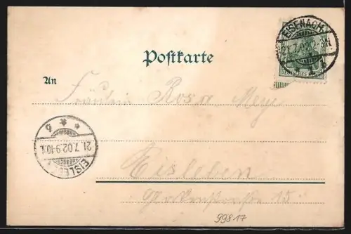 AK Wilhelmsthal b. Eisenach, Landschaftspanorama mit Park und Gebäuden