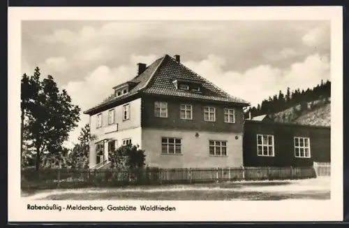 AK Rabenäussig /Meldersberg, Gasthaus Waldfrieden