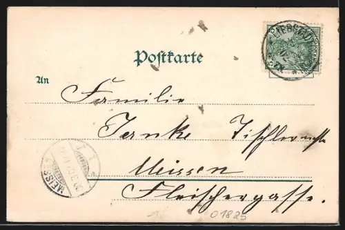 AK Liebstadt i. Sa., Ortsansicht mit Kirche und umliegender Landschaft