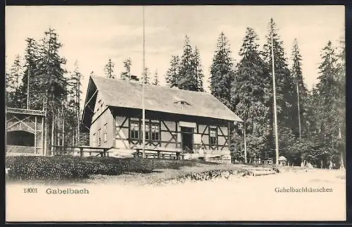 AK Gabelbach / Ilmenau, Gabelbachhäuschen