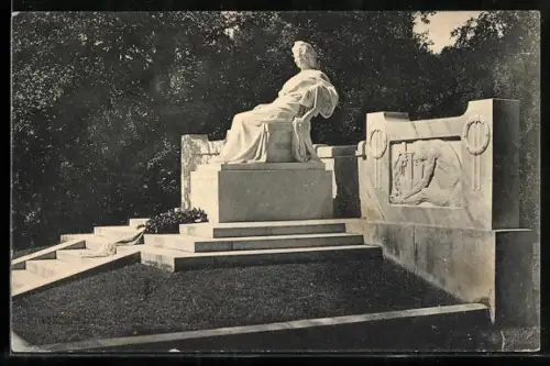 AK Franzensbad, Denkmal Kaiserin Elisabeth (Sissi) von Österreich