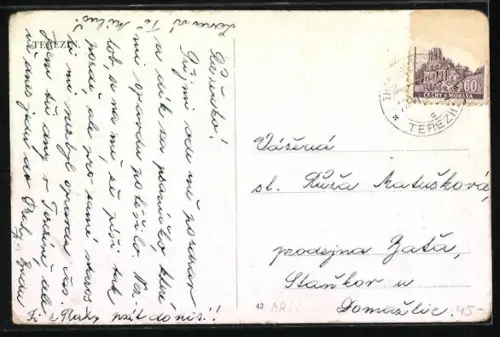 AK Terezín, Verschiedene Stadtpartien und Umgebung