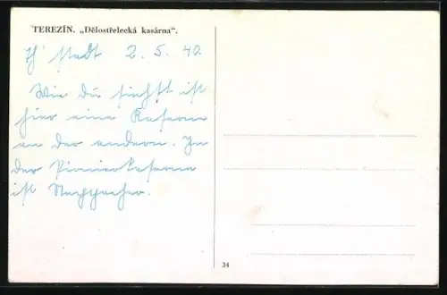 AK Terezín, Delostrelecká kasárna