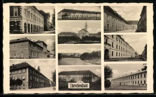 AK Theresienstadt / Terezin, verschiedene Ansichten einer Kaserne