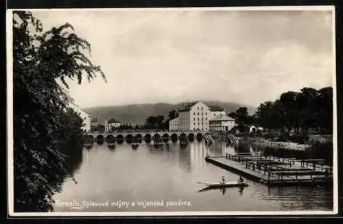 AK Terezin, Splavove mlyny a vojenska plovarna