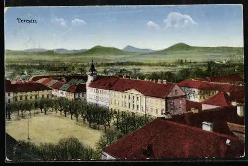 AK Theresienstadt / Terezin, Totalansicht, Celkovy Pohled