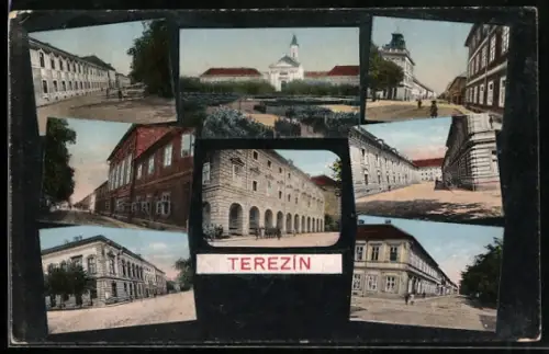 AK Theresienstadt / Terezin, Hauptwache, Zeughaus, Grosse Infanteriekaserne, Kaiserstrasse