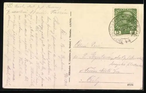 AK Theresienstadt / Terezin, Zálozna, Velké kasárny, Jizdecké kasárny, Námesti