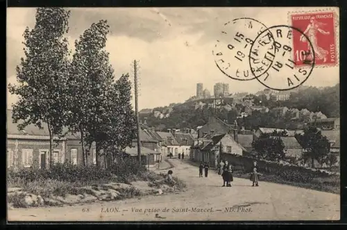AK Laon, Vue prise de Saint-Marcel
