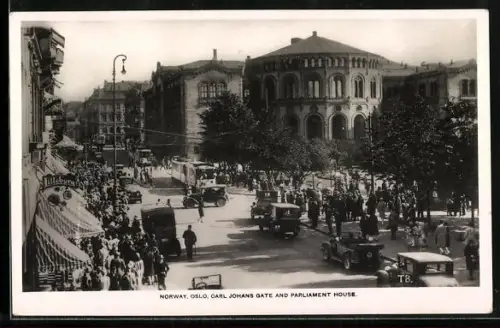 AK Oslo, Carl Johans Gate and Parliament House