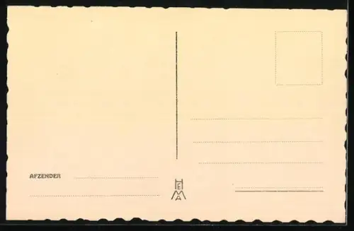 AK Amsterdam, Kanalpartie an den Wohnhäusern