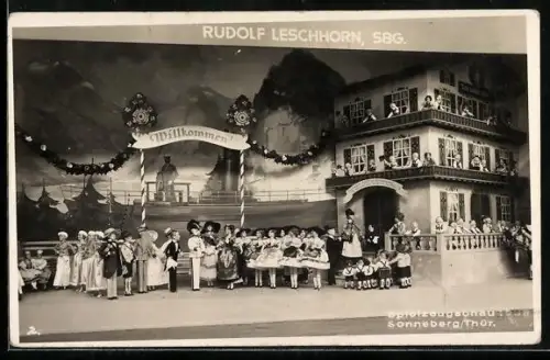 AK Sonneberg, Spielzeugmuseum, Spielzeugschau 1933