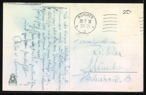 AK Puppenpaar in historischer Mode, Barock