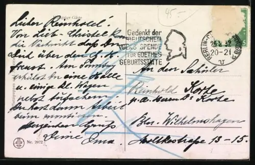 AK Puppen beim Picknick