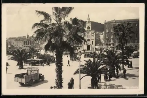 AK Split, Blick zum Francuska obala