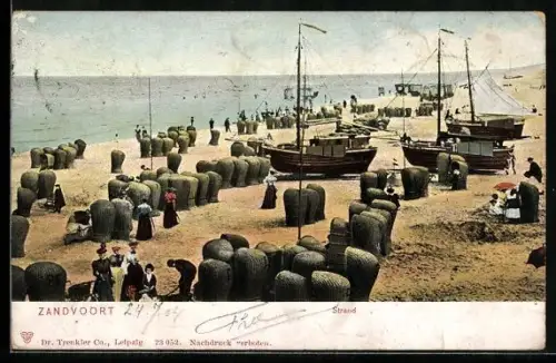 AK Scheveningen, Partie am Strand