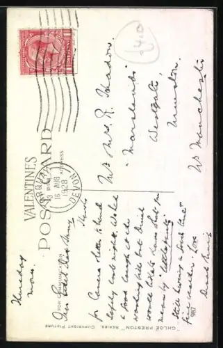 Künstler-AK Chloe Preston: Knabe kniet vor einer hochnässiger Dame