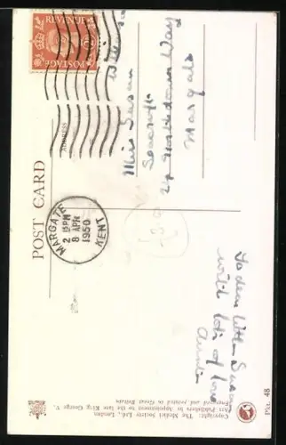 Künstler-AK Margaret W. Tarrant: Kinder sitzen beim Picknick auf der Wiese