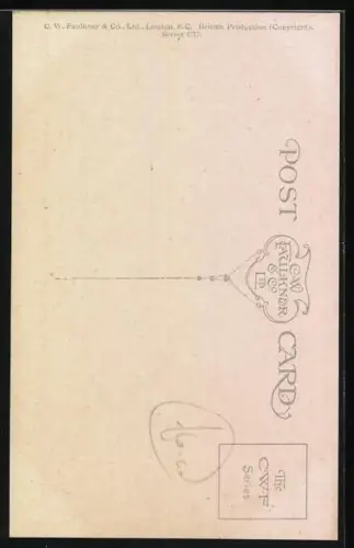 Künstler-AK S. Barham: Peter sailed after Wendy in the sea-birds nest