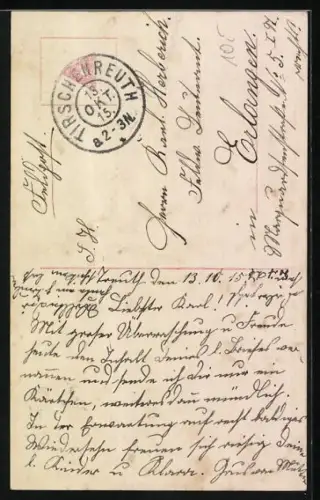 AK Frau in Uniform mit Pickelhaube