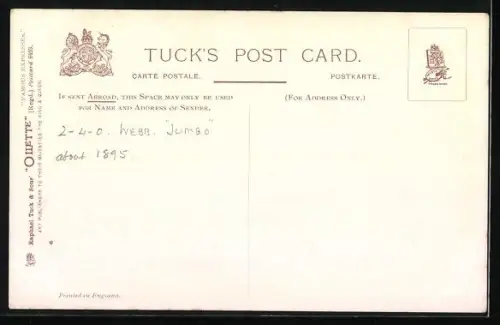 AK Wild Irishman taking water at Bushey, englische Eisenbahn