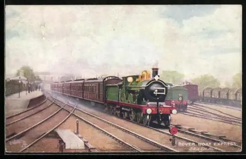 AK Dover Boat Express, Englische Eisenbahn