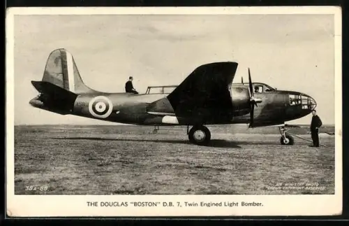 AK Douglas Boston DB 7, Leichter Bomber der RAF